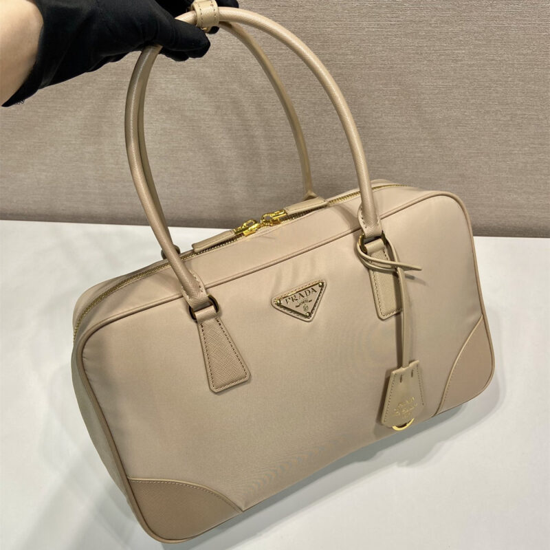 Prada*ReEdition系列手提袋1BB114大号浅木色免检版 - Image 3