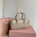miumiu缪缪*5BB148保龄球包袋灰褐色免检版