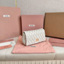 miumiu缪缪*Matelasse系列5BP086单肩包白色免检版