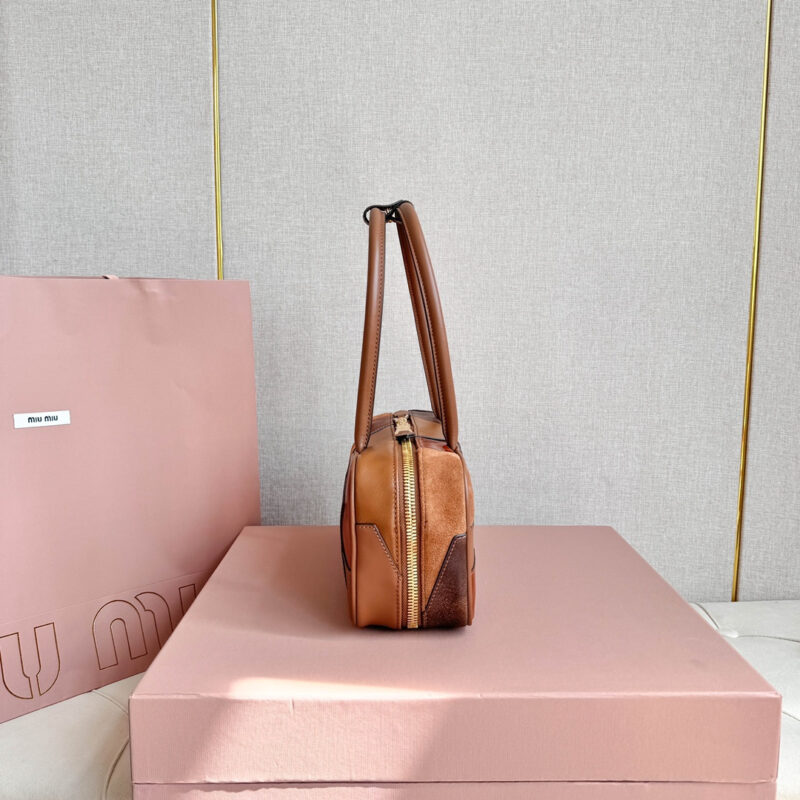 miumiu缪缪*Arcedir系列5BB148几何图案保龄球包免检吧 - Image 4