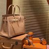 爱马仕 Birkin铂金包 奶茶色 一级皮 尼罗鳄鱼 进口原料 顶级手缝工艺 30cm