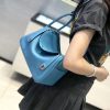 爱马仕 Lindy琳迪包 北方蓝 德国进口togo牛皮 蜡线全手工缝制 26cm