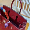 53fa46bc1d7359e.jpg 爱马仕 Birkin 30cm 石榴红 金扣 Togo德国进口牛皮 全手工缝制
