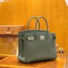 爱马仕 Birkin 30cm 杏仁绿 Togo 牛皮 银扣 原版蜜蜡线 顶级手缝