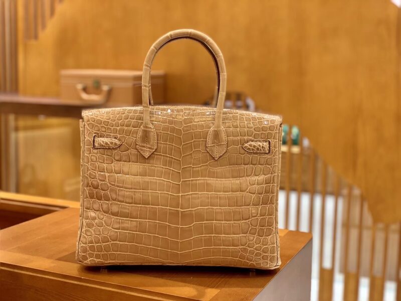 爱马仕 Birkin 30cm 太妃金 金扣 一级皮 尼罗鳄鱼皮 臻品级别 - Image 4