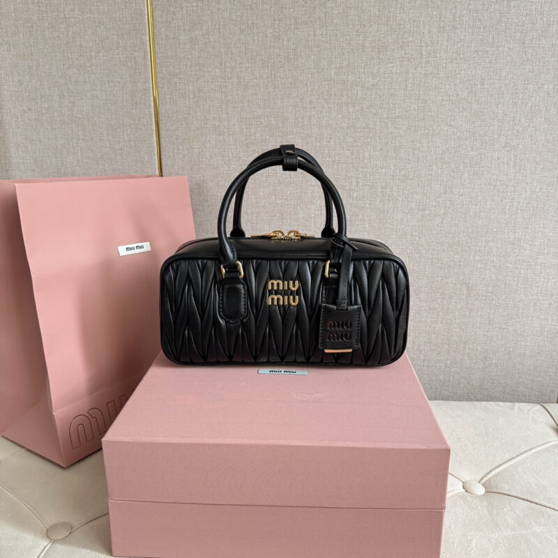 miumiu缪缪*5BB148保龄球包袋黑色免检版 - Image 9