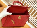爱马仕 Kelly 28cm 爱心红 金扣 鸵鸟皮 全手工缝制