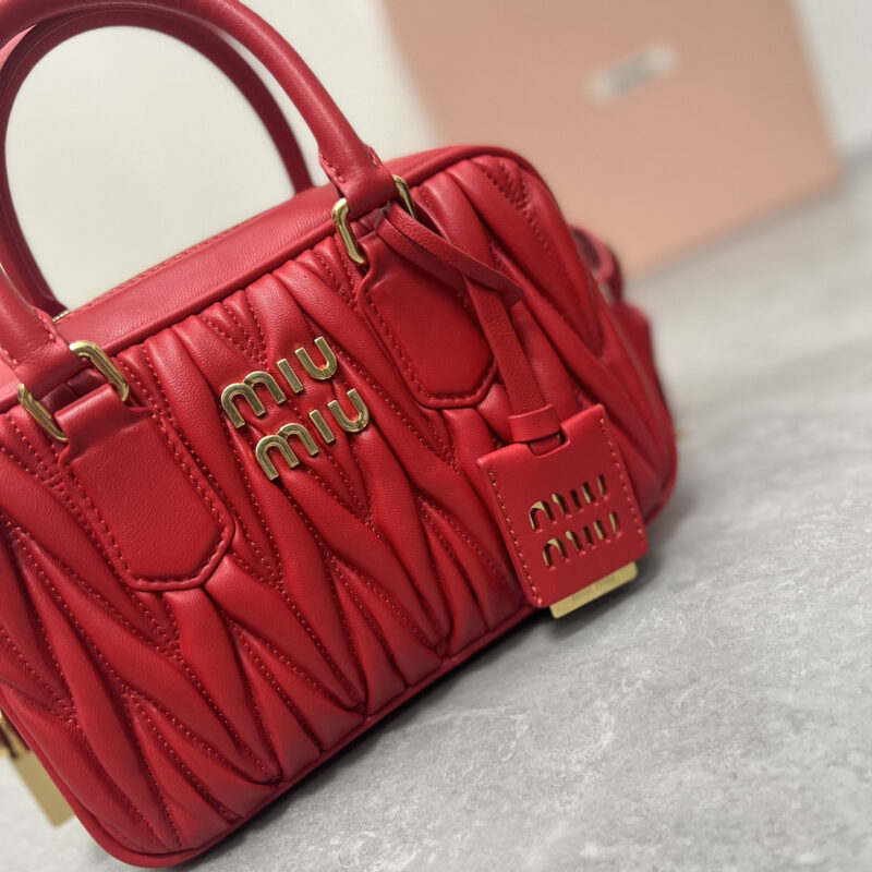 miumiu缪缪TooPretty系列5BB123保龄球手袋红色 - Image 7