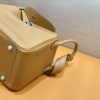 爱马仕 Lindy 琳迪包 土黄色 Togo牛皮 进口 原料 蜡线手缝 银扣 30cm