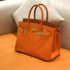 爱马仕 新增现货 birkin 铂金包 经典橙 德国进口小牛皮 金扣 30cm