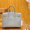 5891f5fbfbb0847.jpg 爱马仕 Birkin 30cm 冰川蓝 银扣 德国进口togo 牛皮 全手工缝制