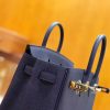 爱马仕 Birkin 25cm togo牛皮 午夜蓝 金扣 全手工缝制