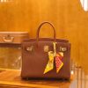 爱马仕 Birkin Touch 蜜糖棕 金棕 鳄鱼皮拼牛皮 全手工缝制 30cm