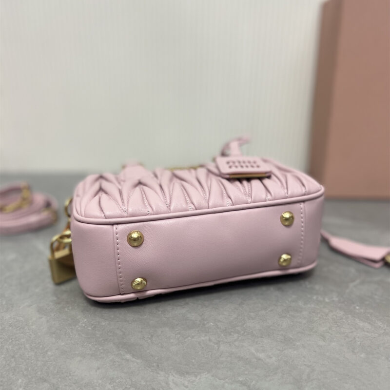 miumiu缪缪TooPretty系列5BB123保龄球手袋粉色 - Image 5