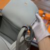 爱马仕 Lindy琳迪包 巴黎灰 小牛皮拼鳄鱼皮 进口原料 全手工缝制 银扣 26cm
