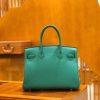 爱马仕 Birkin 30cm 丝绒绿 Togo小牛皮 金扣 原版蜜蜡线 顶级手工缝制
