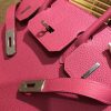 5a2467ccf7ca6d1.jpg 爱马仕 Birkin 30cm ( 铂金包) Togo小牛皮 玉兰粉 原版蜜蜡线 全手工缝制