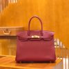 5a27628816bc35a.jpg 爱马仕 Birkin 30cm 石榴红 Togo小牛皮 金扣 原版蜜蜡线 顶级手工缝制