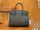 爱马仕 Birkin 30cm 石墨灰 一级尼罗鳄 金扣 原版蜜蜡线 顶级手缝