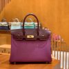 爱马仕 Birkin 30cm. Touch 系列 哑光鳄鱼皮拼牛皮 葡萄紫 高订版本