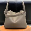 爱马仕 Lindy琳迪包 大象灰 德国进口togo牛皮 蜡线全手工缝制 26cm