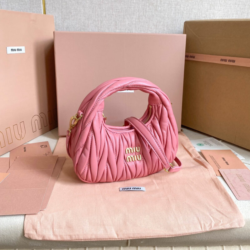miumiu缪缪*5BP078Mini单肩包海棠粉免检版 - Image 9