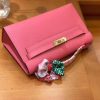 爱马仕 Mini Kelly迷你凯莉 唇膏粉 Epsom掌纹皮 臻品级别 1代 金扣 22cm