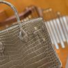 5e3140b0014b620.jpg 爱马仕 Birkin 铂金包 斑鸠灰 一级皮 尼罗鳄鱼皮 臻品级别 银扣 30cm
