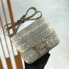 爱马仕 Constance 18cm 原色 仿蜥蜴皮 银扣 全手工缝制 顶级高订