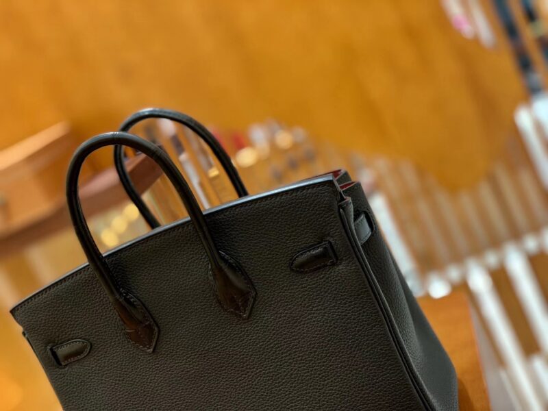 爱马仕 Birkin 铂金包 三拼色 三拼皮 Touch 牛皮拼鳄鱼皮 金扣 30cm - Image 8