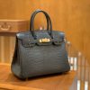 爱马仕 Birkin 30cm 雾面 尼罗鳄鱼皮 锡器灰 金扣 全手工缝制