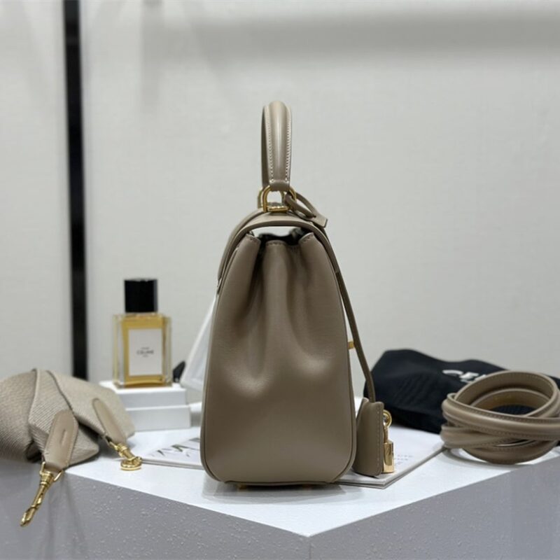 Celine*Cles16系列手袋188003褐色免检版 - Image 4
