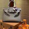 5fb454edb5beeb7.jpg 爱马仕 Birkin铂金包 大象灰 德国进口小牛皮 顶级品质全手工缝制 银扣 30cm