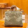 爱马仕 Birkin 铂金包 斑鸠灰 美洲 方块印 25cm