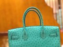 爱马仕 新增现货 Birkin 30cm 维罗纳绿 南非KK级鸵鸟皮 金扣 原版蜜蜡线 顶级手工缝制