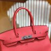 爱马仕 Birkin 30cm 唇膏粉 Togo小牛皮 银扣 原版蜜蜡线 顶级手工缝制