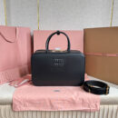 miumiu*5BB17长肩带公文包黑色免检版