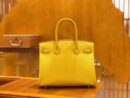 爱马仕 Birkin 30cm 琥珀黄 Epsom掌纹小牛皮 金扣 原版蜜蜡线 顶级手工缝制