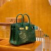 爱马仕 Birkin 25cm & 30cm 一级尼罗鳄鱼皮 67祖母绿 高定工序版本 全手工缝制