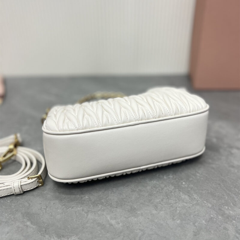 miumiu缪缪*5BH211单肩包白色免检版 - Image 4