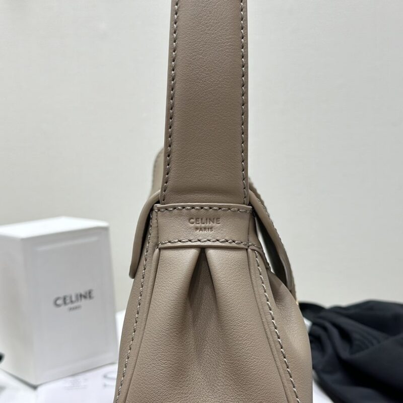 Celine*Polly系列手袋115633褐色免检版 - Image 5