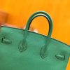 爱马仕 Birkin 25cm 丝绒绿 Togo小牛皮 金扣 原版蜜蜡线 顶级手工缝制