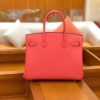 爱马仕 新增现货 birkin 铂金包 唇膏粉 德国进口小牛皮 银扣 30cm
