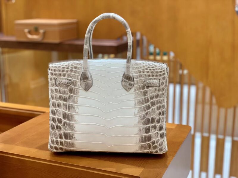 爱马仕 Birkin 30cm 喜马拉雅 一级尼罗鳄鱼皮 银扣 原版蜜蜡线 顶级手工缝制 - Image 3