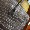 爱马仕 Birkin铂金包 锡器灰 一级皮 尼罗鳄鱼 进口原料 顶级手缝工艺 金扣 35cm