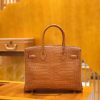 爱马仕 Birkin 30cm 金棕 一级野生湾鳄 金扣 原版蜜蜡线 顶级手缝