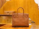 爱马仕 Birkin 30cm 金棕 一级野生湾鳄 金扣 原版蜜蜡线 顶级手缝