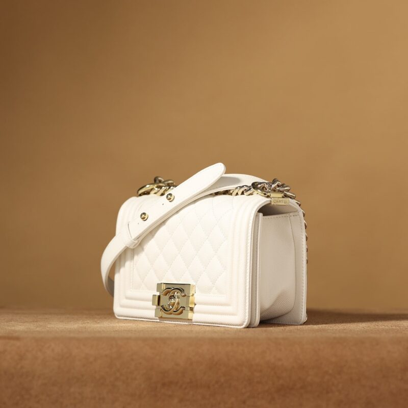 Chanel LeBoy白色口盖包S免检版 - Image 5