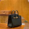 爱马仕 Birkin 铂金包 黑色 哑光鳄鱼 25cm 金扣 定制
