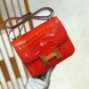 爱马仕 Constance 18cm 法拉利红 一级美洲鳄鱼皮 金扣 原版蜜蜡线 顶级手工缝制